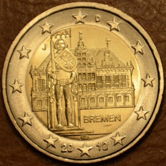 Euromince mince 2 Euro Nemecko 2010 \\"J\\" Bremen: Brémska radnica...