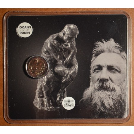 euroerme érme 2 Euro Franciaország 2017 - Auguste Rodin (BU kártya)