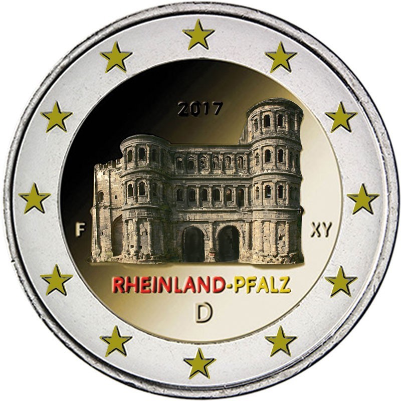 2 Euro Münzen Rheinland Pfalz 2017 Euromince