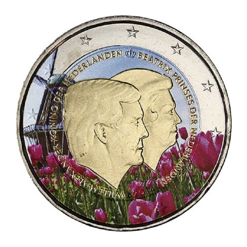 Euromince mince 2 Euro Holandsko 2014 - Dvojportrét III. (farebná UNC)