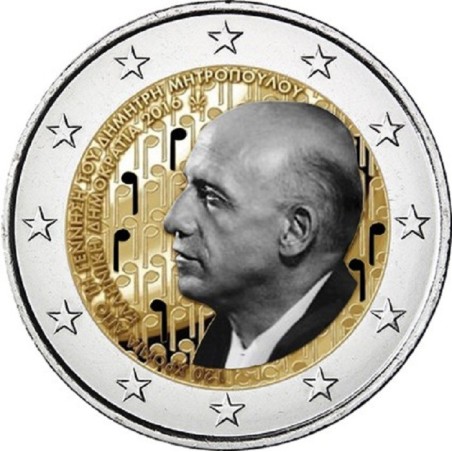 euroerme érme 2 Euro Görögország 2016 - Dimitri Mitropoulos II. (sz...