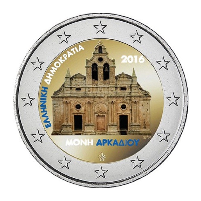 eurocoin eurocoins 2 Euro Greece 2016 - Monastery Arkadi III. (colo...