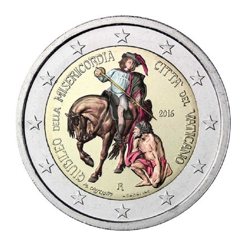 Euromince mince 2 Euro Vatikán 2016 - Svätý rok milosrdenstva (fare...