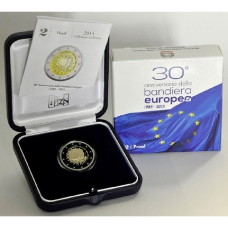 euroerme érme 2 Euro Olaszország 2015 - Az európai lobogó 30 éve (P...