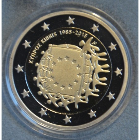 euroerme érme 2 Euro Ciprus 2015 - Az EU lobogó 30 éve (Proof)