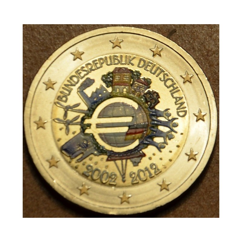 Euromince mince 2 Euro Nemecko \\"A\\" 2012 - 10. výročia vzniku Eu...