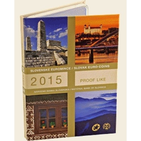 Euromince mince Súbor 8 Slovenských mincí 2015 (Proof)