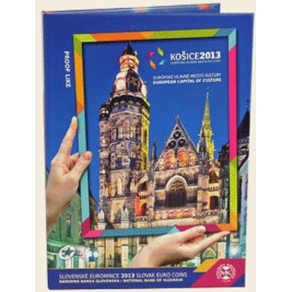 euroerme érme Szlovák 8 részes forgalmi sor 2013 - Kassa (Proof)