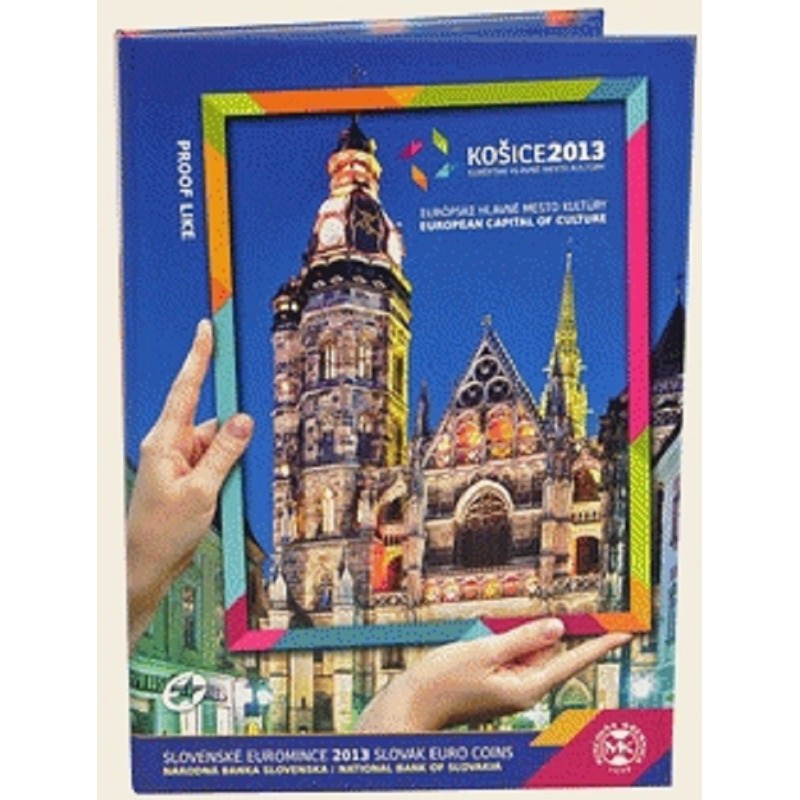 Euromince mince Súbor 8 Slovenských mincí 2013 - Košice (Proof)