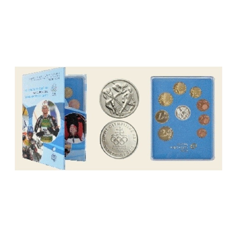 eurocoin eurocoins Set of Slovak coins 2010 \\"Vancouver\\" (proof)