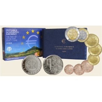 eurocoin eurocoins First set of Slovak coins 2009 (Proof)
