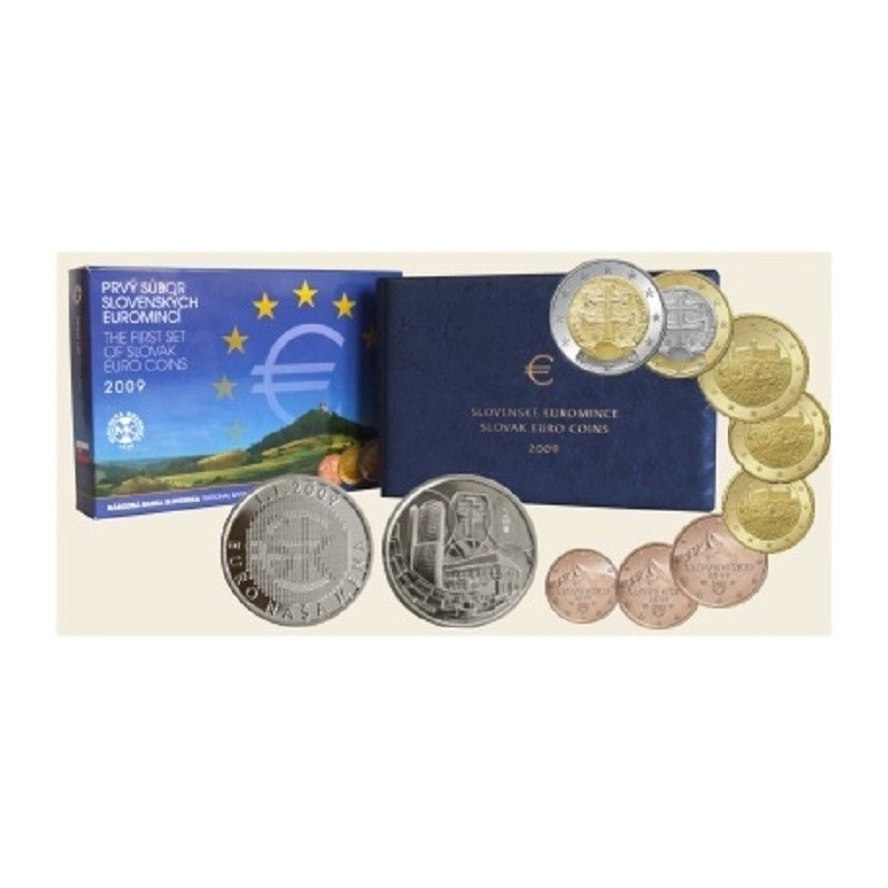 eurocoin eurocoins First set of Slovak coins 2009 (Proof)