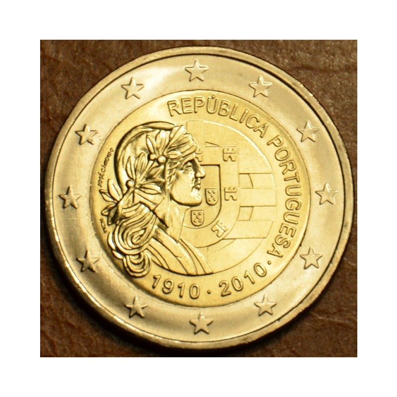 euroerme érme 2 Euro Portugália 2010 - 100 éves a Portugál Köztársa...
