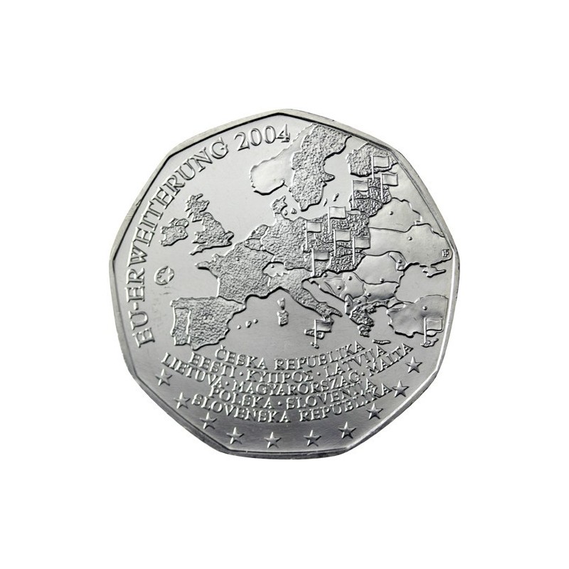 Euromince mince 5 Euro Rakúsko 2004 Rozšírenie EU (UNC)