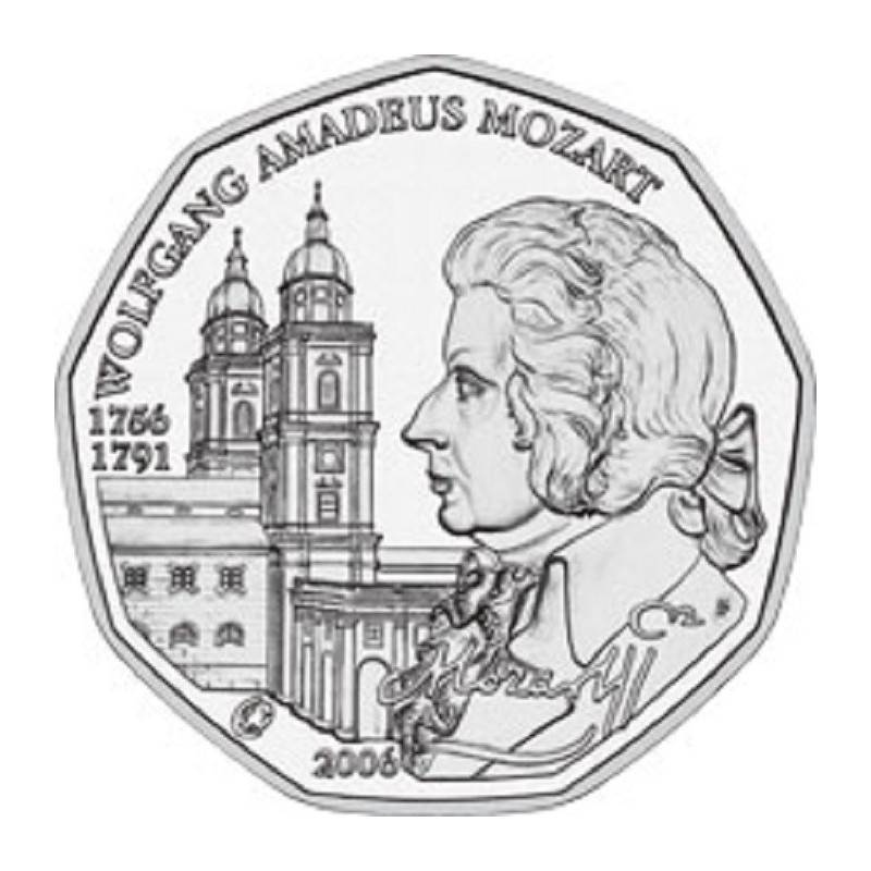 Euromince mince 5 Euro Rakúsko 2006 - W. A. Mozart (UNC)
