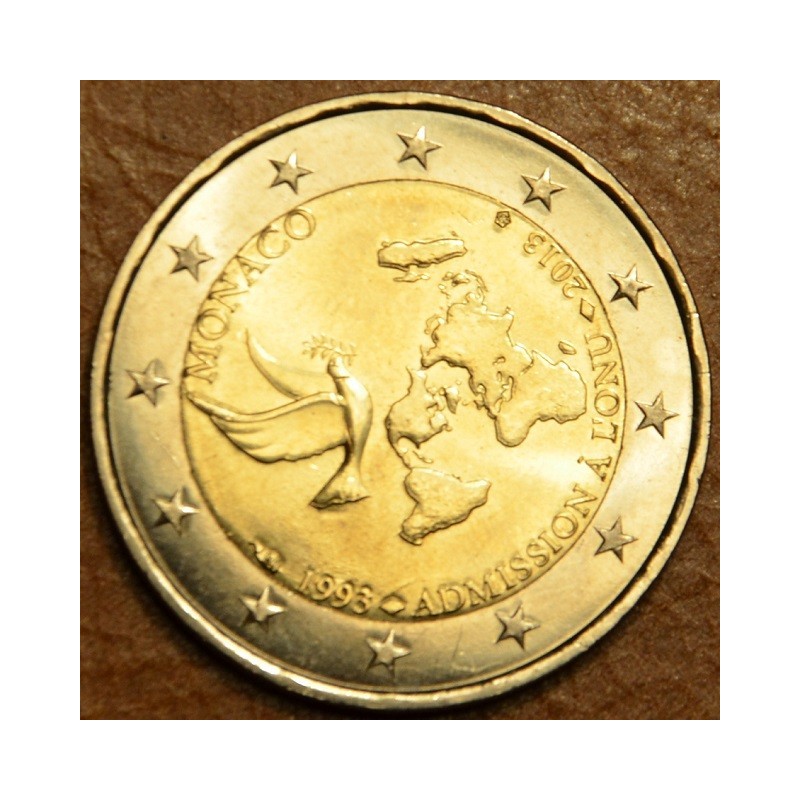 Euromince mince 2 Euro Monaco 2013 - 20. výročie členstva v OSN (UNC)