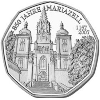 euroerme érme 5 Euro Ausztria 2007 - Mariazell (UNC)
