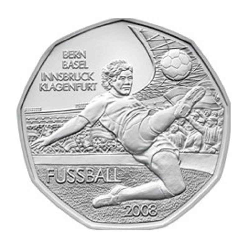 euroerme érme 5 Euro Ausztria 2008 - Labdarúgás 1 (UNC)