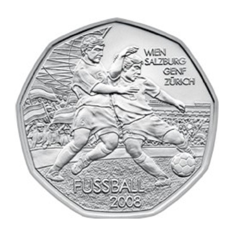euroerme érme 5 Euro Ausztria 2008 - Labdarúgás 2 (UNC)