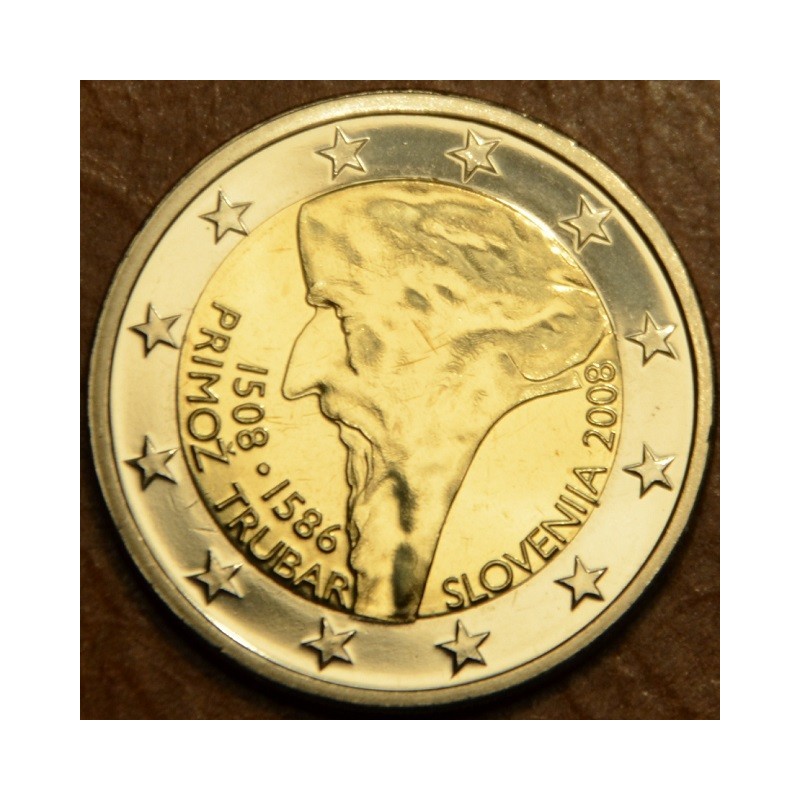 euroerme érme 2 Euro Szlovénia 2008 - 500 éve született Primoz Trub...