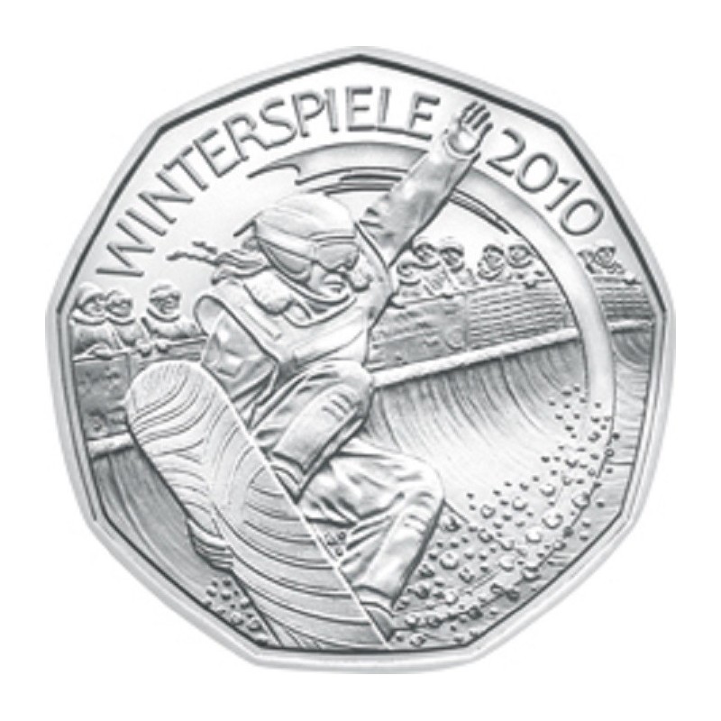 Euromince mince 5 Euro Rakúsko 2010 Snowboard (UNC)