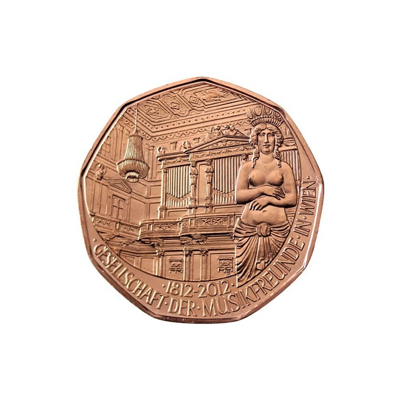 Euromince mince 5 Euro Rakúsko 2012 - Priatelia hudby (UNC)