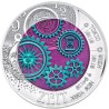 Euromince mince 25 Euro Rakúsko 2016 - strieborná niobium minca Čas...