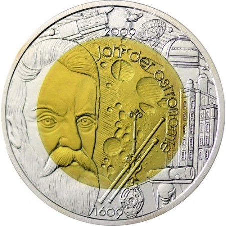 eurocoin eurocoins 25 Euro Austria 2009 - Astronomy (UNC)