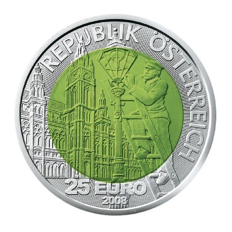 eurocoin eurocoins 25 Euro Austria 2008 - Fascination light (Niob)