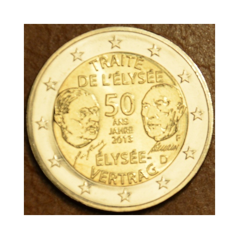 eurocoin eurocoins 2 Euro Germany 2013 \\"F\\" 50 Years of the Élys...