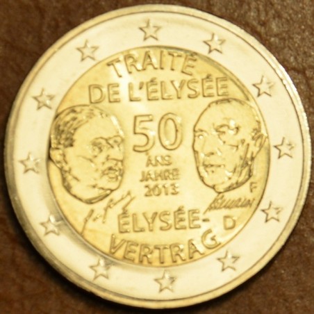 Euromince mince 2 Euro Nemecko 2013 \\"F\\" 50. výročie Elizejskej ...