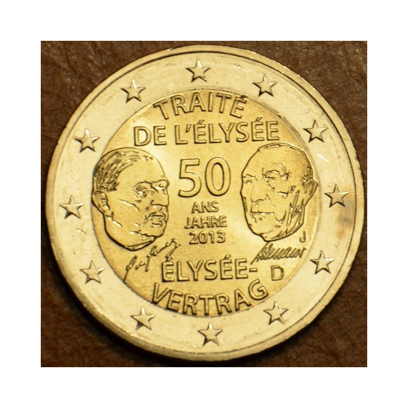 Euromince mince 2 Euro Nemecko 2013 \\"J\\" 50. výročie Elizejskej ...