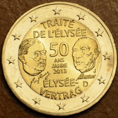 euroerme érme 2 Euro Németország 2013 \\"J\\" Elyseé Szerzõdés 50. ...
