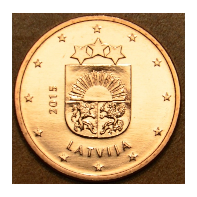 euroerme érme 2 cent Lettország 2015 (UNC)