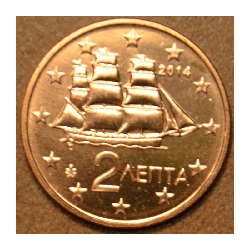 eurocoin eurocoins 2 cent Greece 2014 (UNC)
