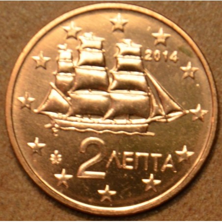 eurocoin eurocoins 2 cent Greece 2014 (UNC)