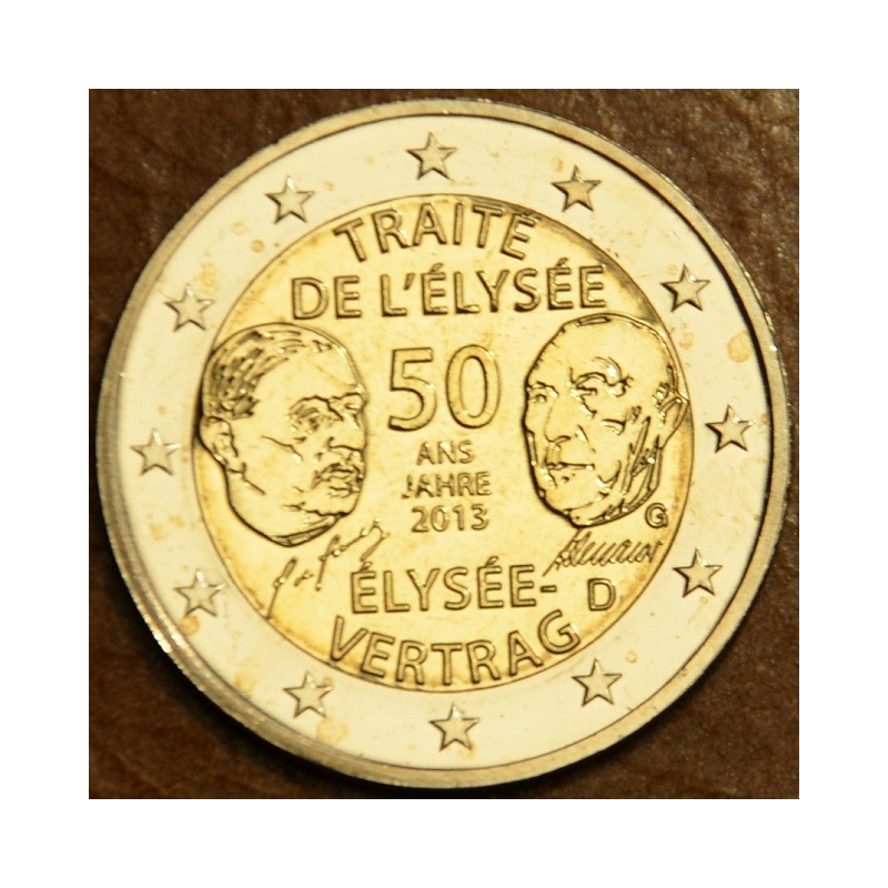 eurocoin eurocoins 2 Euro Germany 2013 \\"G\\" 50 Years of the Élys...