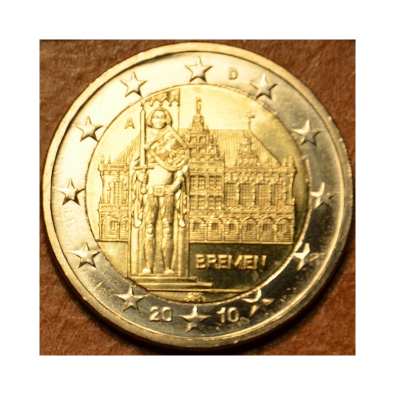 euroerme érme 2 Euro Németország 2010 \\"A\\" Bréma: A városháza és...