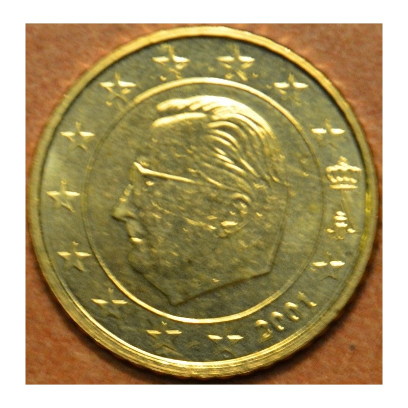 Euromince mince 50 cent Belgicko 2001 (UNC)