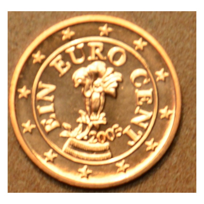 Euromince mince 1 cent Rakúsko 2003 (UNC)