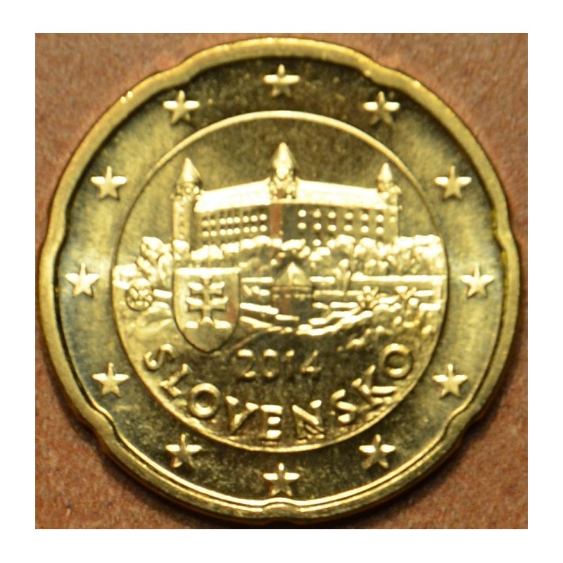 eurocoin eurocoins 20 cent Slovakia 2014 (UNC)