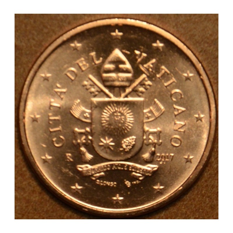 Euromince mince 1 cent Vatikán 2017 (BU)