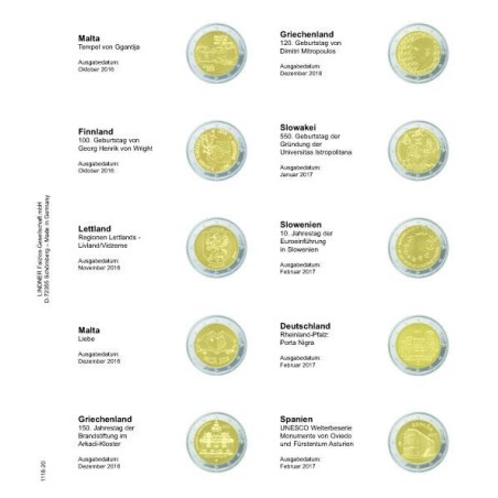 eurocoin eurocoins Lindner page for common 2 Euro coins - page 20. ...