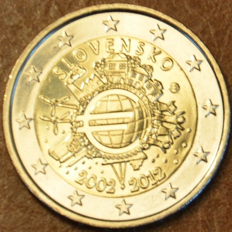Euromince mince 2 Euro Slovensko 2012 - 10. výročia vzniku Eura (UNC)