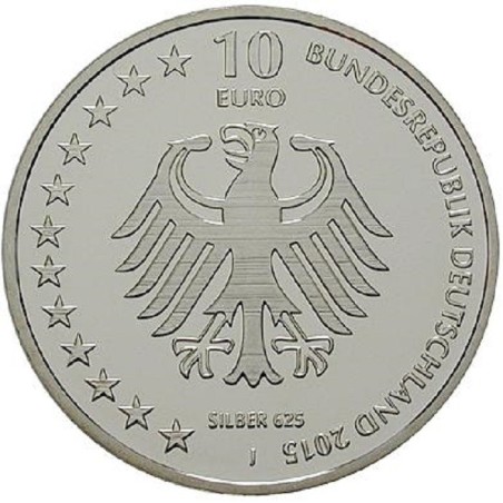 Euromince mince 10 Euro Nemecko \\"J\\" 2015 Schiffbruchiger (UNC)
