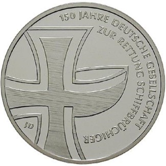 euroerme érme 10 Euro Németország \\"J\\" 2015 Schiffbruchiger (UNC)