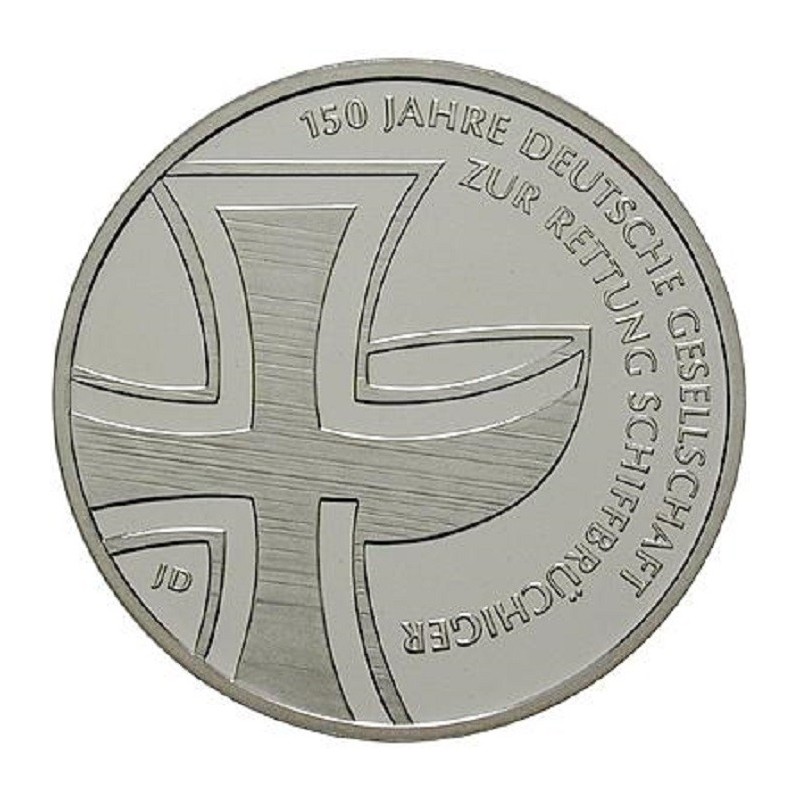 Euromince mince 10 Euro Nemecko \\"J\\" 2015 Schiffbruchiger (UNC)