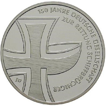 Euromince mince 10 Euro Nemecko \\"J\\" 2015 Schiffbruchiger (UNC)