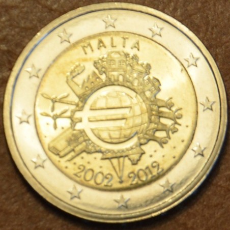 Euromince mince 2 Euro Malta 2012 - 10. výročia vzniku Eura (UNC)