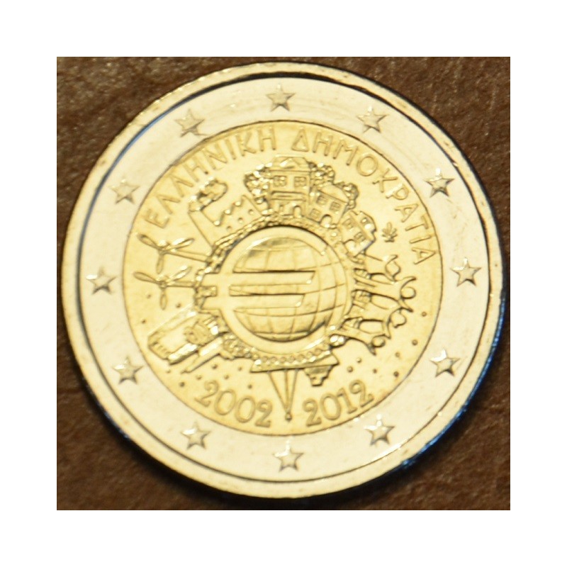 eurocoin eurocoins 2 Euro Greece 2012 - Ten years of Euro (UNC)